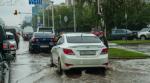 Дождь в Астане: Водителей просят корректировать маршрут из-за заторов